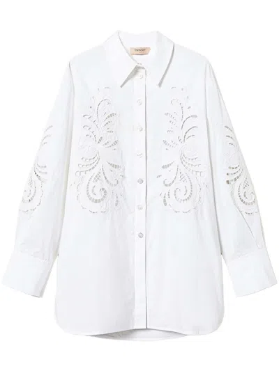 Twinset Twin-set Stylish And Versatile Shirts In White