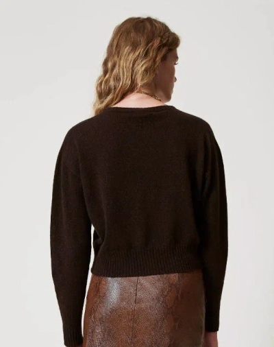 Twinset Twin-set Jumpers In Coffee/chocolate