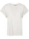 Twinset Lace-detail Short-sleeve Top
