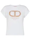 TWINSET TWIN-SET T-SHIRTS AND POLOS WHITE