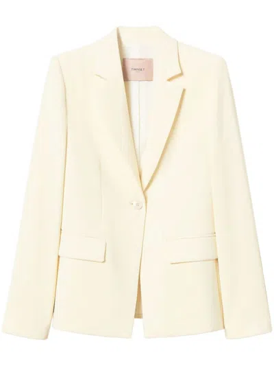 Twinset Twin-set Tailored Blazer With Classic Notch Lapel