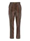 Twinset Trousers In Brown