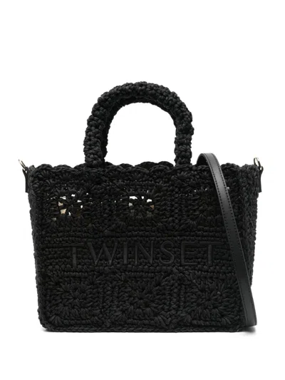 Twinset Twin-set Tote Bag In Black