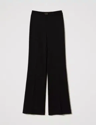 Twinset Twin-set Trousers In Black