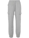 Twinset Twin-set Heather Grey Cargo Jogger Trousers In Grey