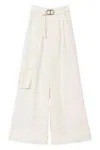 Twinset Belted Wide-leg Trousers