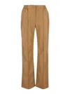 Twinset Twin-set Trousers In Sandy Brown