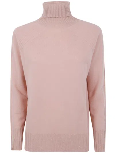 TWINSET TWIN-SET TURTLE NECK OVERSIZE SWEATER