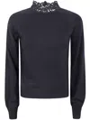 Twinset Twin-set Turtle Neck Sweater In Blue