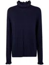 Twinset Twin-set Turtle Neck Sweater In Blue