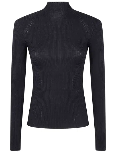 Twinset Twin-set Turtle Neck Sweater In Blue