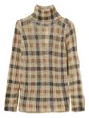 Twinset Twin-set Turtle Neck Sweater Print In Brown