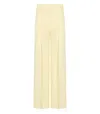 Twinset Twin-set Madreperla Wide Leg Trousers In Yellow