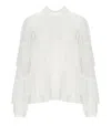 Twinset Twin-set White Pleated Blouse In White