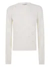 Twinset Twin-set White Wool Blend Sweater In Neutral