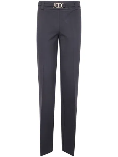 Twinset Twin-set Wide Leg Trousers In Gray