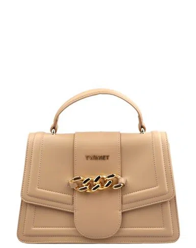 Twinset Bag Woman Handbag Beige Size - Polyurethane In Brown