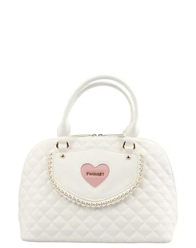 Twinset Bag Woman Handbag White Size - Polyurethane