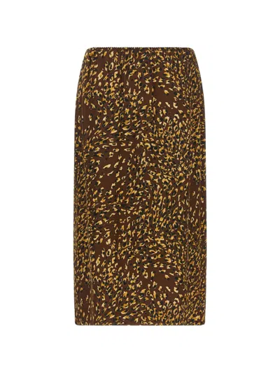 Twinset Twin-set Twin-set Brown Polyester Skirt