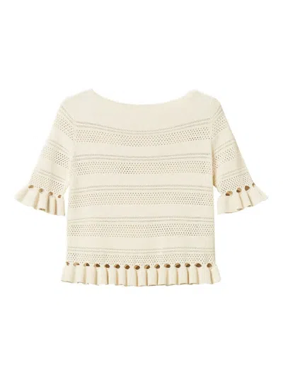 Twinset Twin-set  Ruffled Top In Multi