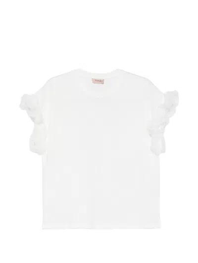Twinset Twin-set Twin-set White T-shirts And Polos