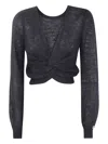 Twinset Twin-set Long Sleeve Sweater In Gray