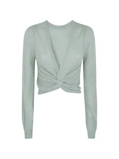 Twinset Solid-color Double-knit Top In Multi