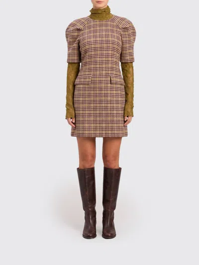 Twinset U&b Twinset U & B Dress Woman Color Multicolor In Brown