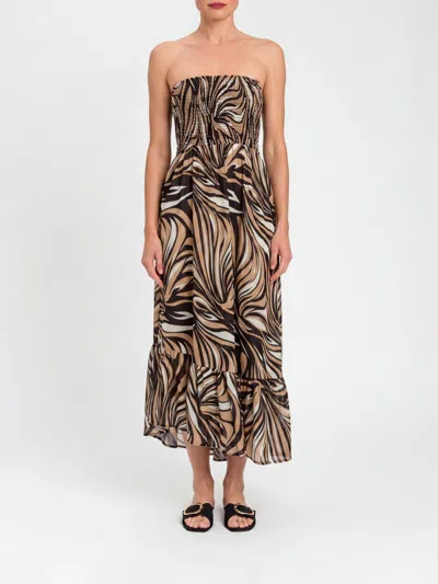 Twinset Dress Woman Color Black In Brown