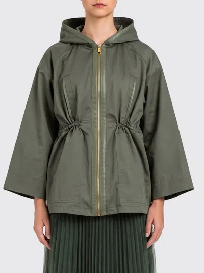 Twinset U&b Hooded Windbreaker In Green