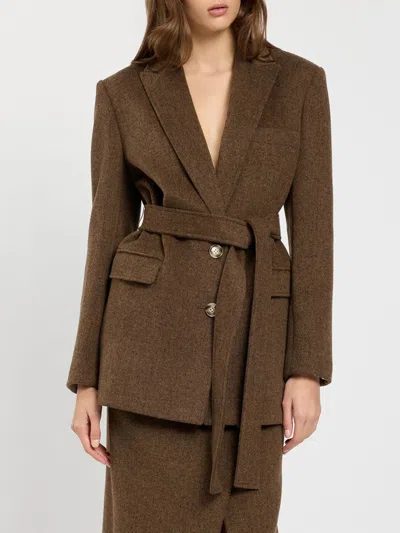 Twinset U&b Twinset U & B Jacket Woman Color Brown