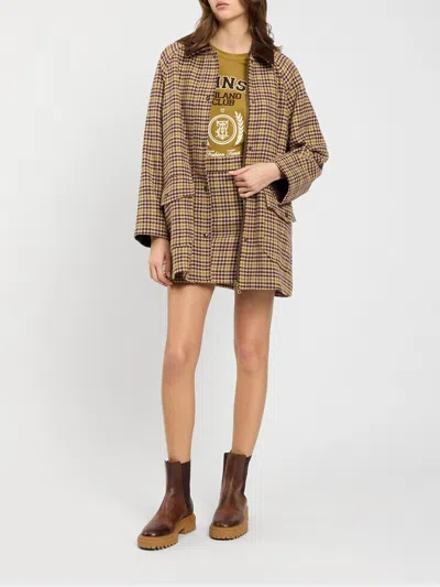 Twinset U&b Twinset U & B Jacket Woman Color Multicolor In Brown