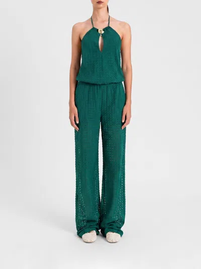 Twinset U&b Jumpsuit Woman In Green