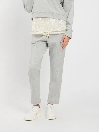 Twinset U&b Twinset U & B Pants Woman Color Grey In Gray