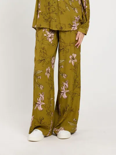 Twinset U&b Twinset U & B Pants Woman Color Grey In Green