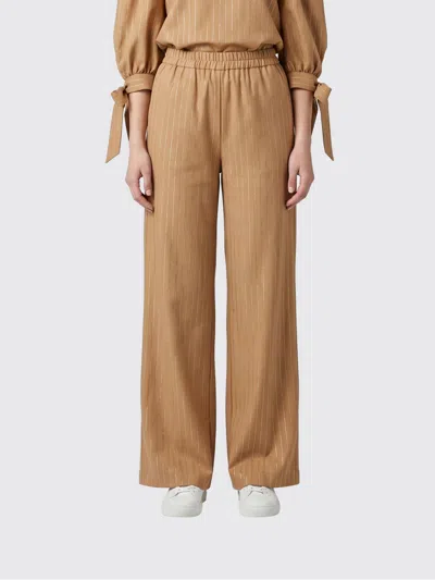 Twinset U&b Pants Woman In Brown