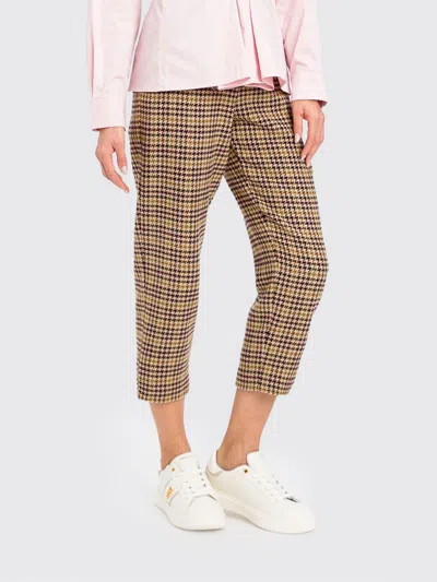Twinset U&b Twinset U & B Pants Woman Color Multicolor In Brown
