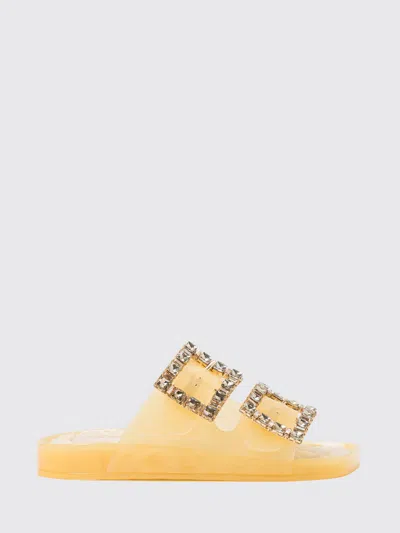 Twinset U&b Pvc Sandal With Rhinestones In Yellow