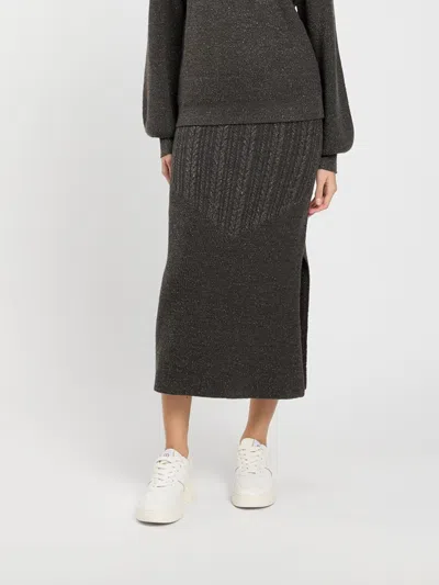 Twinset U&b Twinset U & B Skirt Woman Color Grey In Gray