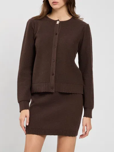 Twinset U&b Twinset U & B Sweater Woman Color Brown In Blue