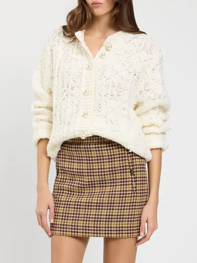 Twinset U&b Twinset U & B Sweater Woman Color Pearl In Neutral