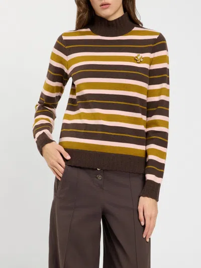Twinset U&b Twinset U & B Sweater Woman Color Striped In Multi