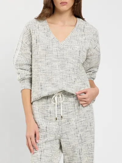 Twinset U&b Twinset U & B Sweatshirt Woman Color White In Gray