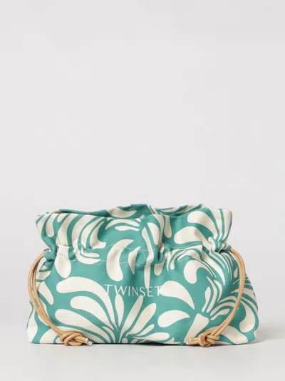 Twinset U&b Twinset U & B Tote Bag Woman Color Green In Multi