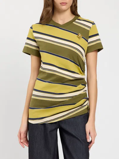 Twinset U&b Twinset U & B T-shirt Woman Color Striped In Multi