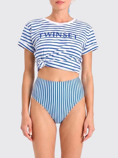 Twinset U&b T-shirt Woman In Blue