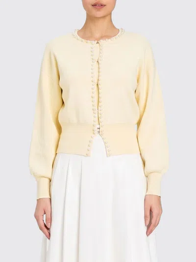 Twinset U&b Viscose Cardigan With Pearls In Animal Print