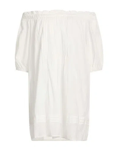 Twinset U & B Woman Mini Dress White Size M Cotton, Polyamide