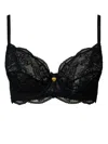 Twinset Underwire Lace Bra In Black