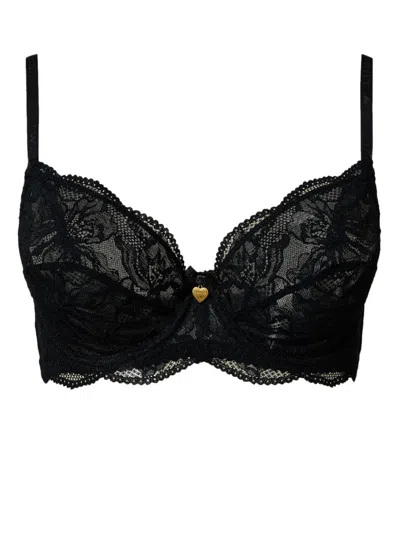 Twinset Underwire Lace Bra In Black